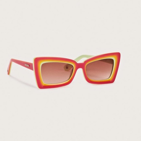 Cult Gaia Zaza Sunglasses Dragonfruit Multicolor Sunnies Chic Fashionable NWT - Picture 5 of 9